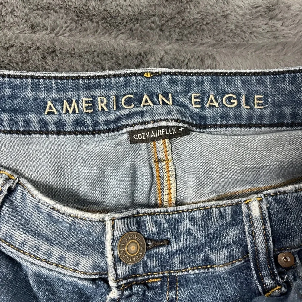 American Eagle Athletic Fit Jeans Mens 36x32 Medium Wash Cozy Airflex+ Denim
